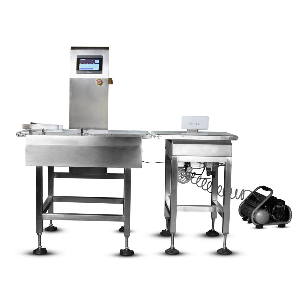 BA-ACW Automatic Dynamic In-line Checkweigher System with Pneumatic Pushing Arm